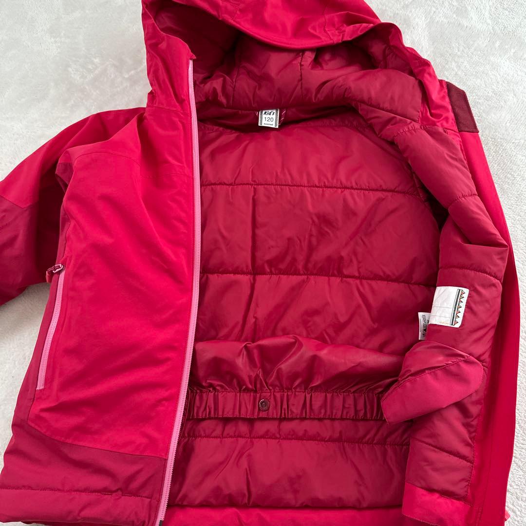モンベル　120 ピンク　スキーウェア　セット