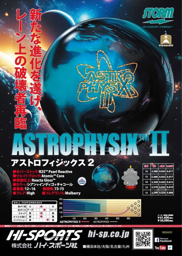 送料込み【新品】アストロフィジックス2　ストーム　15ポンド4オンス 1