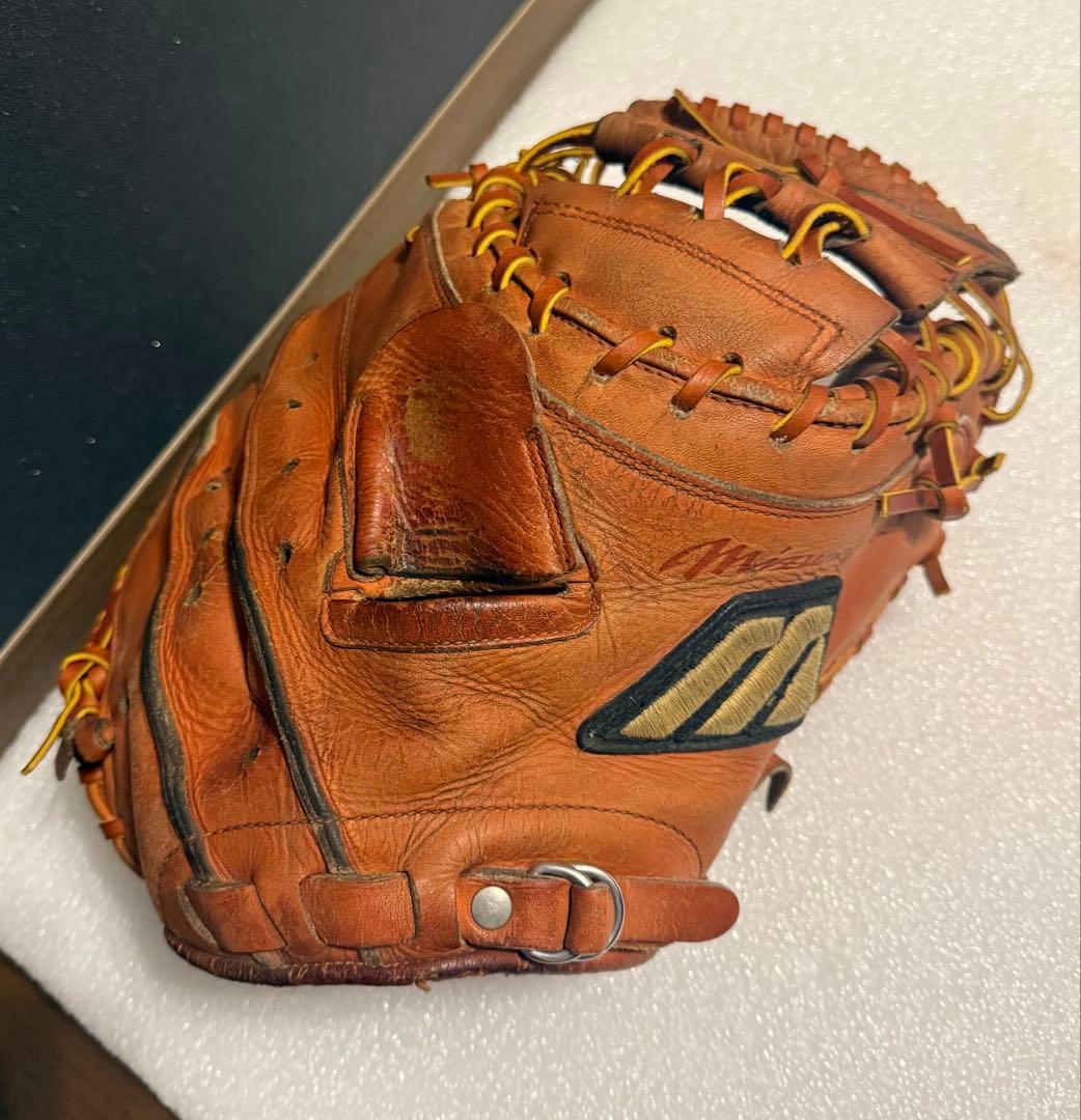 希少 ミズノプロ K-KULB限定 ビックM 硬式 キャッチャーミット 全紐交換