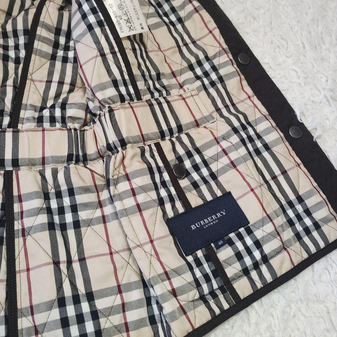 【美品】BURBERRY LONDON 中綿ベスト ノバチェック 40