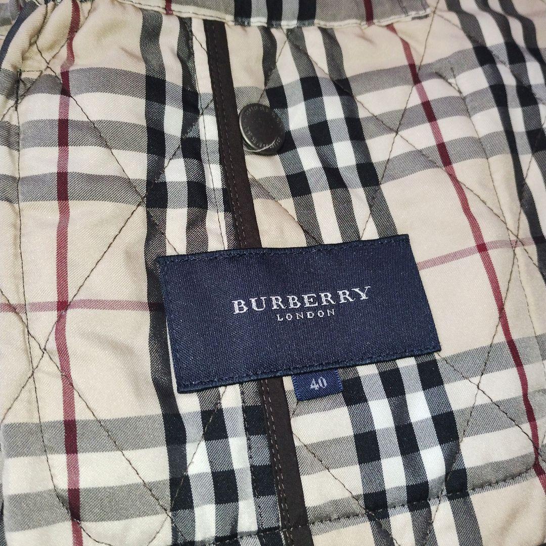【美品】BURBERRY LONDON 中綿ベスト ノバチェック 40
