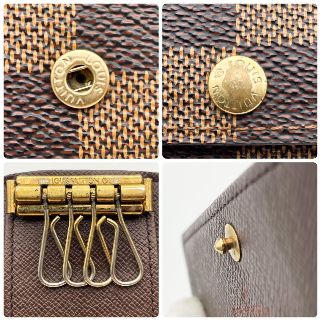 【極上美品】ルイヴィトン ダミエ エヌべ ミュルティクレ4 キーケース