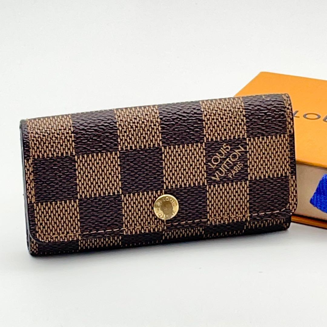 【極上美品】ルイヴィトン ダミエ エヌべ ミュルティクレ4 キーケース