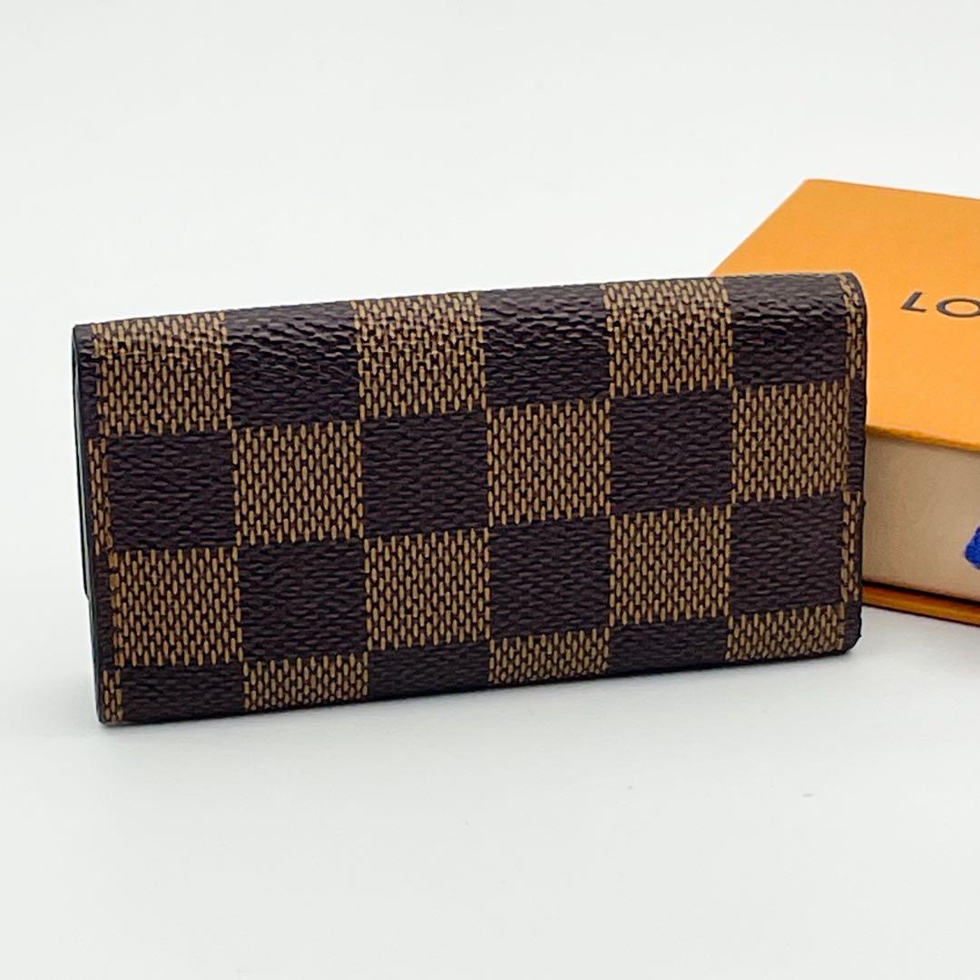 【極上美品】ルイヴィトン ダミエ エヌべ ミュルティクレ4 キーケース