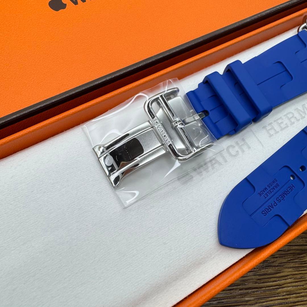 2537 未使用　Apple Watch エルメス　キリム　ブルー　青　スポーツ