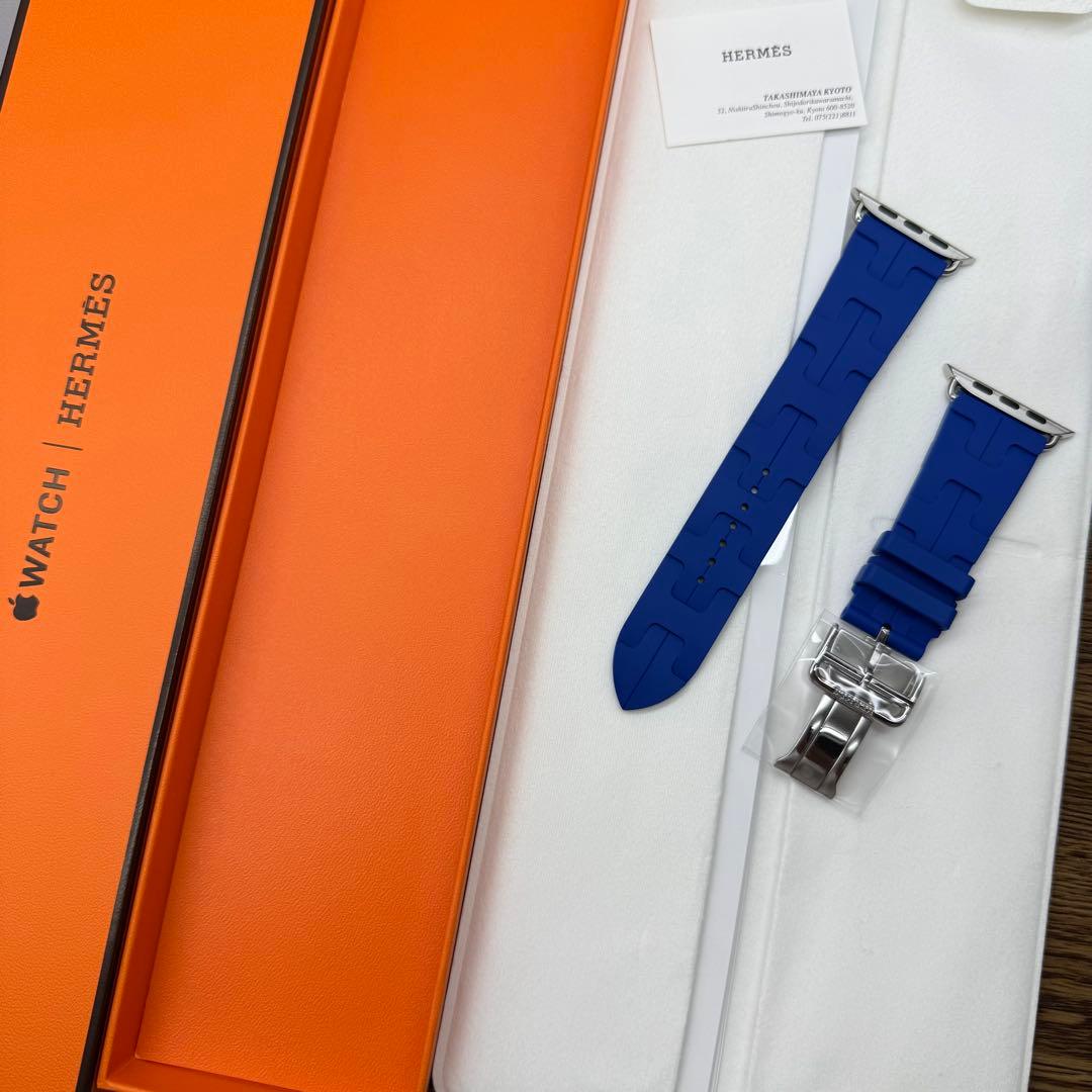 2537 未使用　Apple Watch エルメス　キリム　ブルー　青　スポーツ