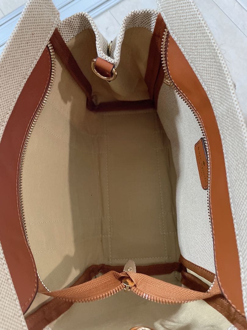 kate spade ベージュ トートバッグ