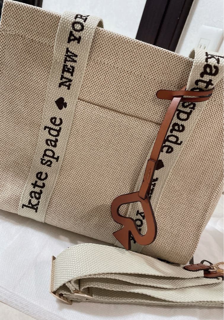 kate spade ベージュ トートバッグ