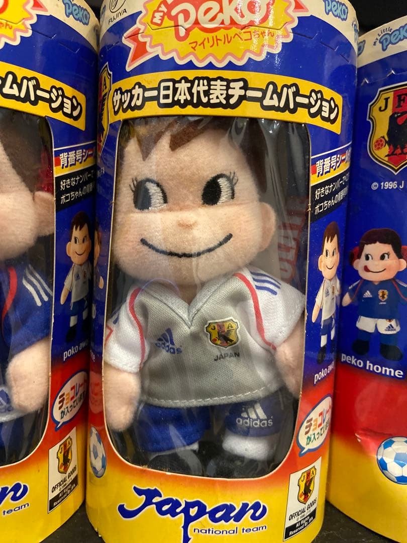 日韓WORLD CAP開催記念販売　サムライブルー　ペコ&ポコ　ぬいぐるみ