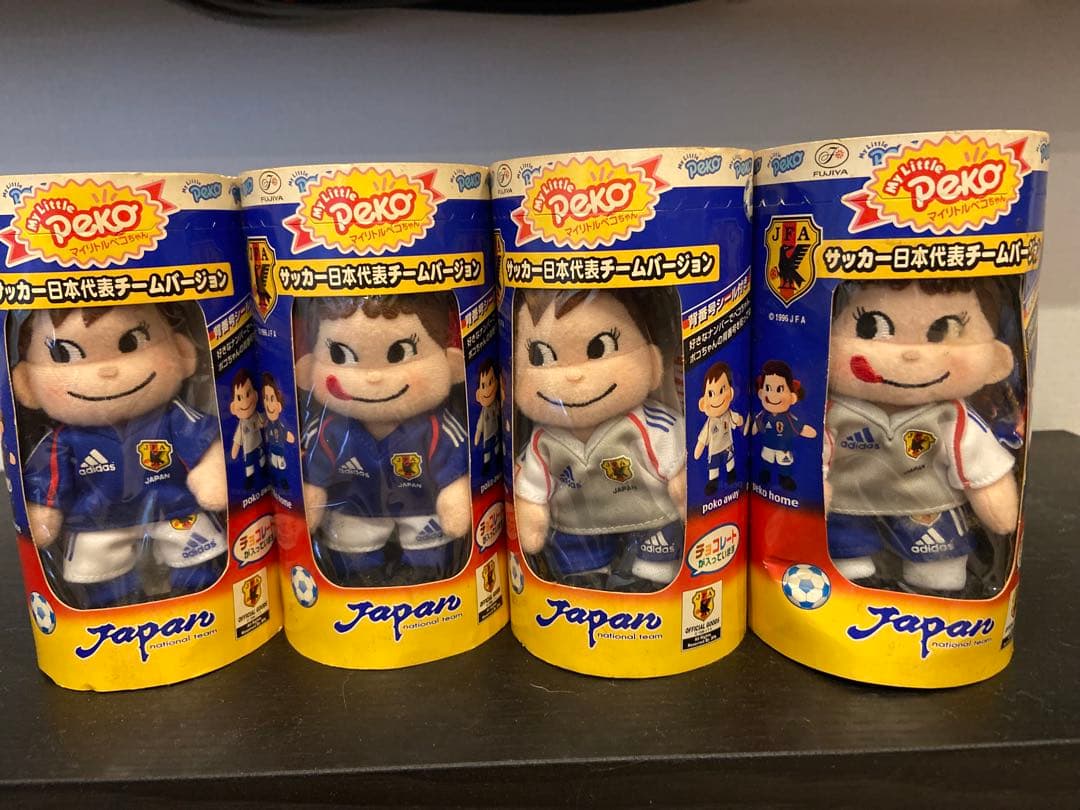 日韓WORLD CAP開催記念販売　サムライブルー　ペコ&ポコ　ぬいぐるみ