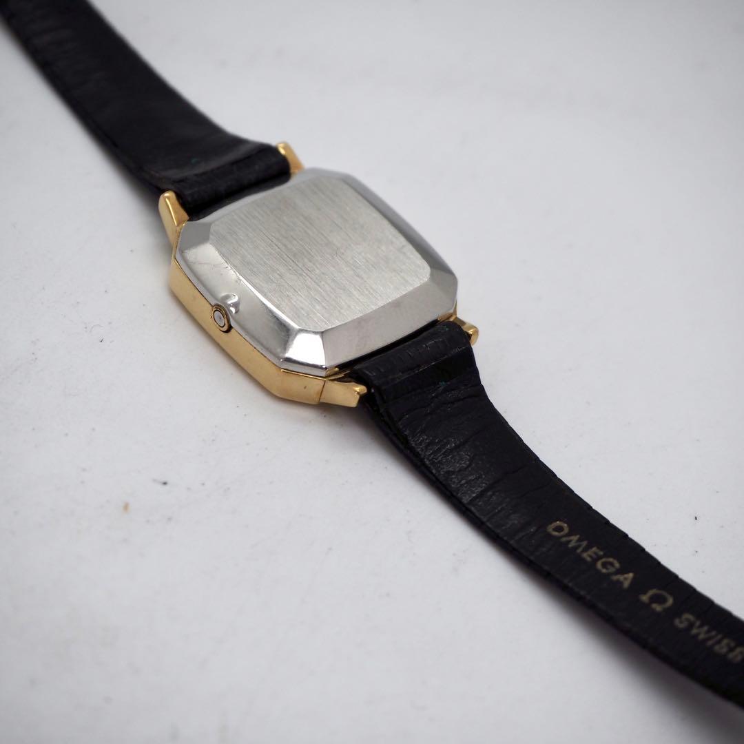 専用181 稼働【美品】OMEGA時計　DeVille ゴールド　スクエア　希少