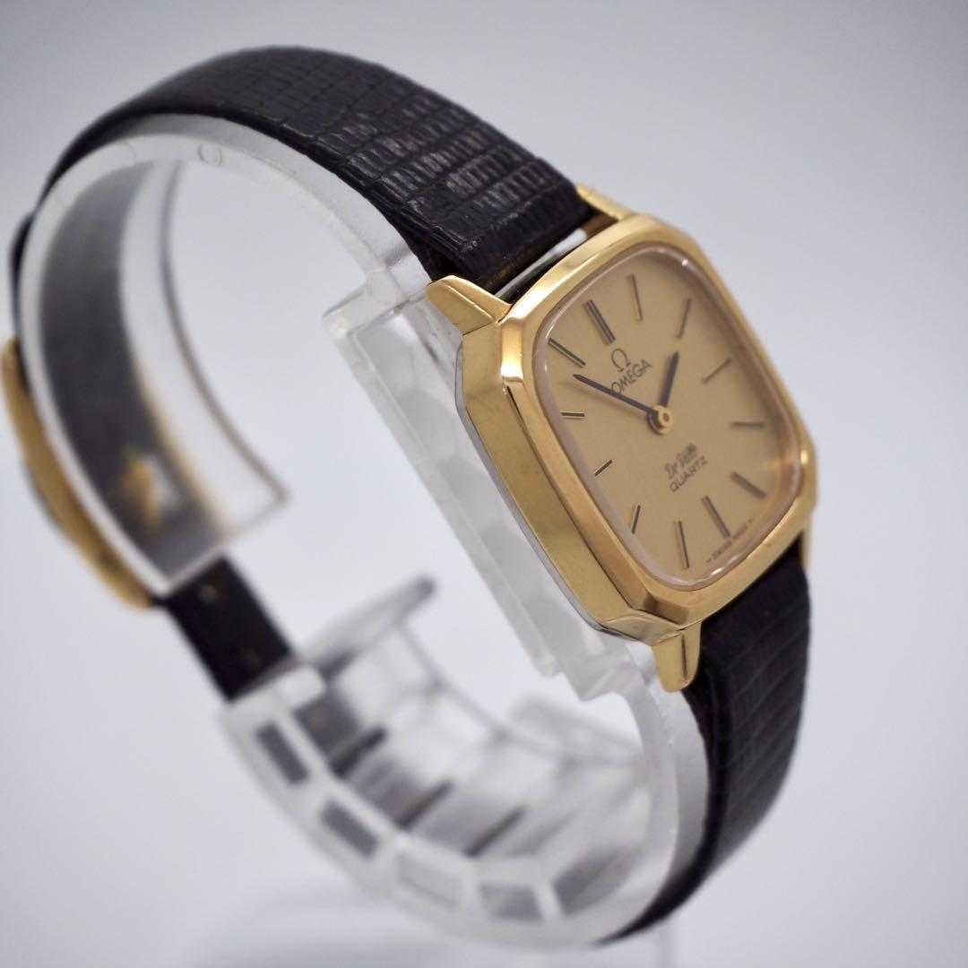 専用181 稼働【美品】OMEGA時計　DeVille ゴールド　スクエア　希少