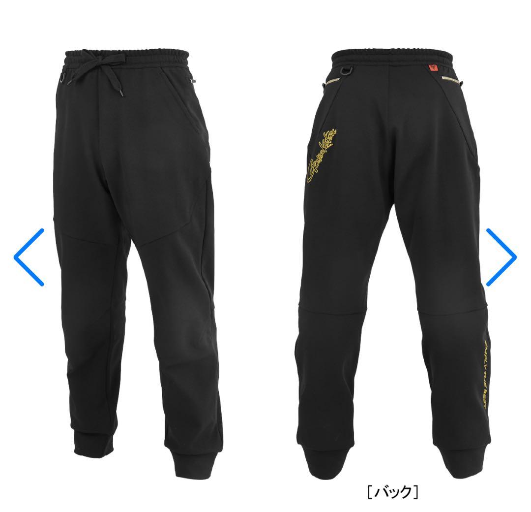 がまかつ スウェットパンツ 3L ブラック/ゴールド