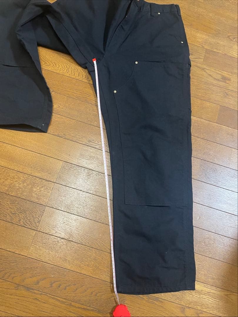 USA製carhartt ダブルニー カーハートダブルニーブラックワンウォッシュ