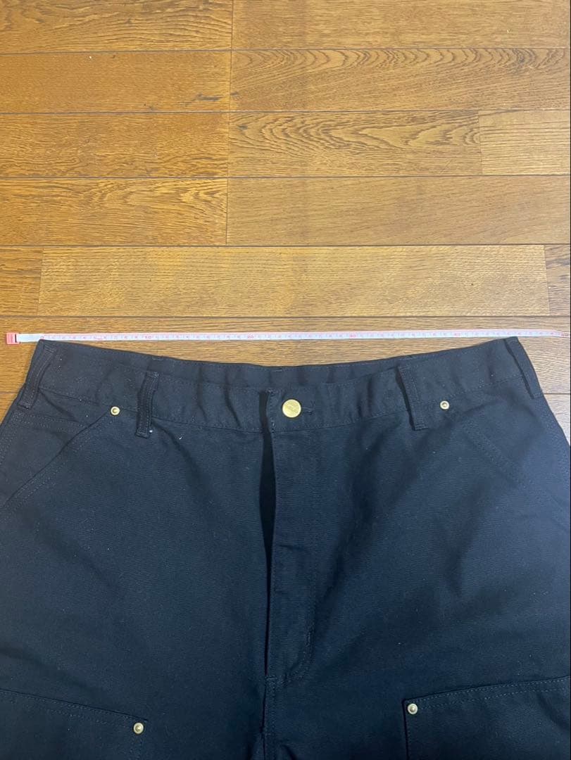 USA製carhartt ダブルニー カーハートダブルニーブラックワンウォッシュ
