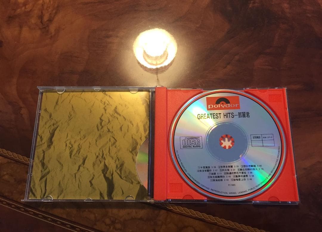 美品全面蒸着版CD－鄧麗君テレサテン・1989年「 Greatest Hits」