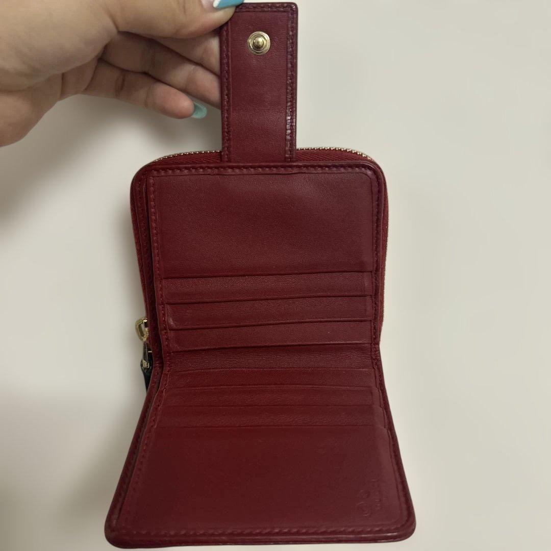 GUCCI 二つ折り財布 レッド