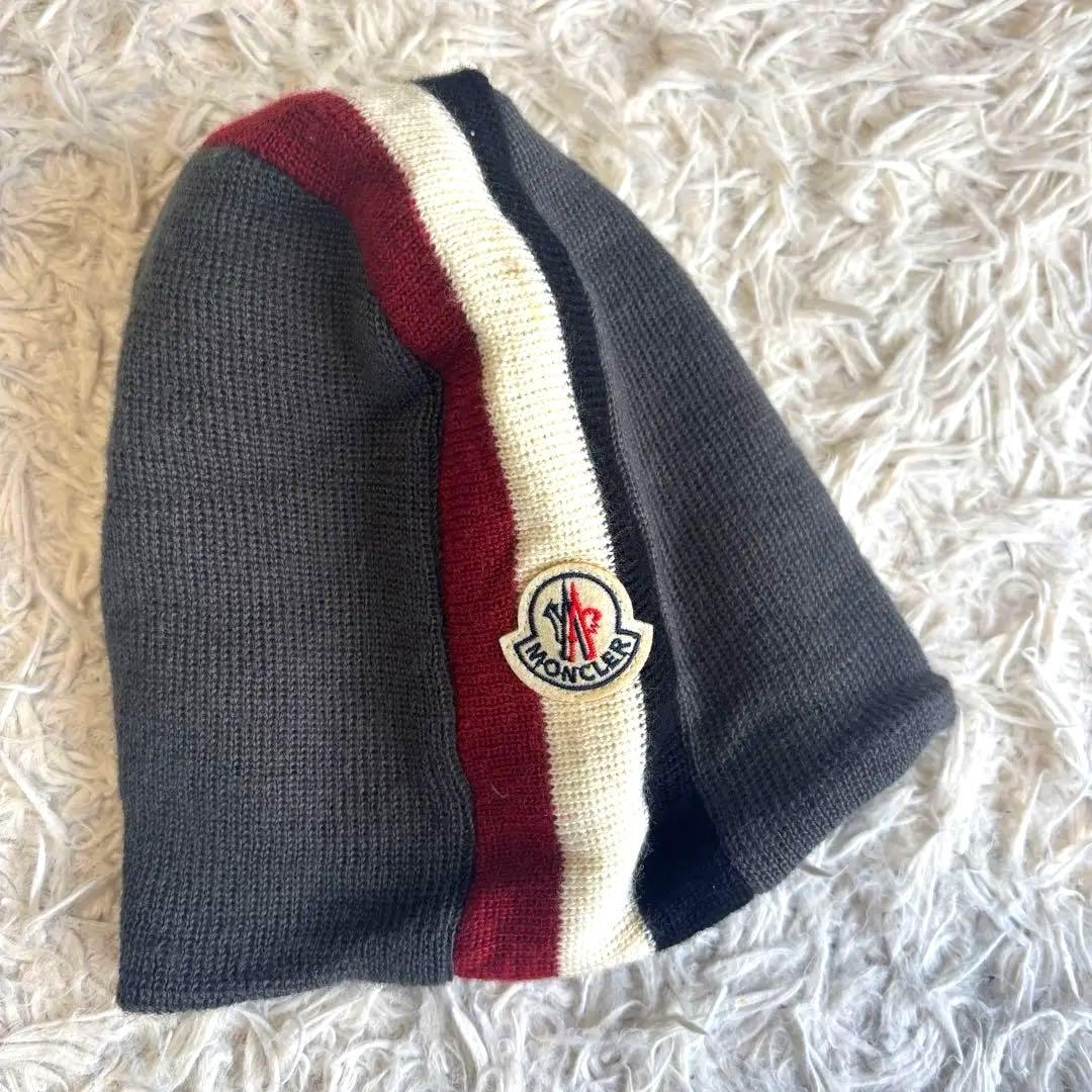 ◎人気モンクレール マフラー ニット帽 収納袋 3点セット グレー系