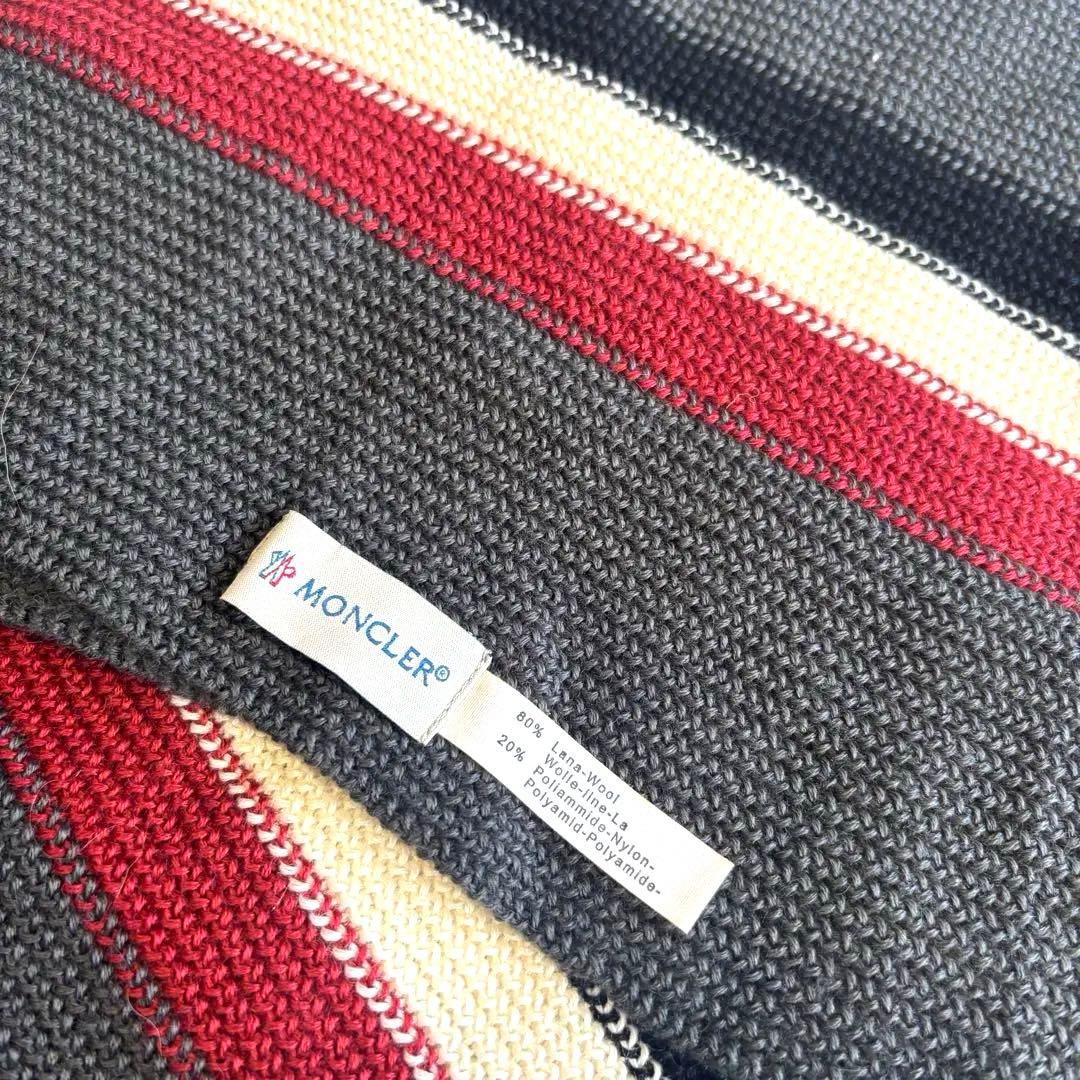 ◎人気モンクレール マフラー ニット帽 収納袋 3点セット グレー系