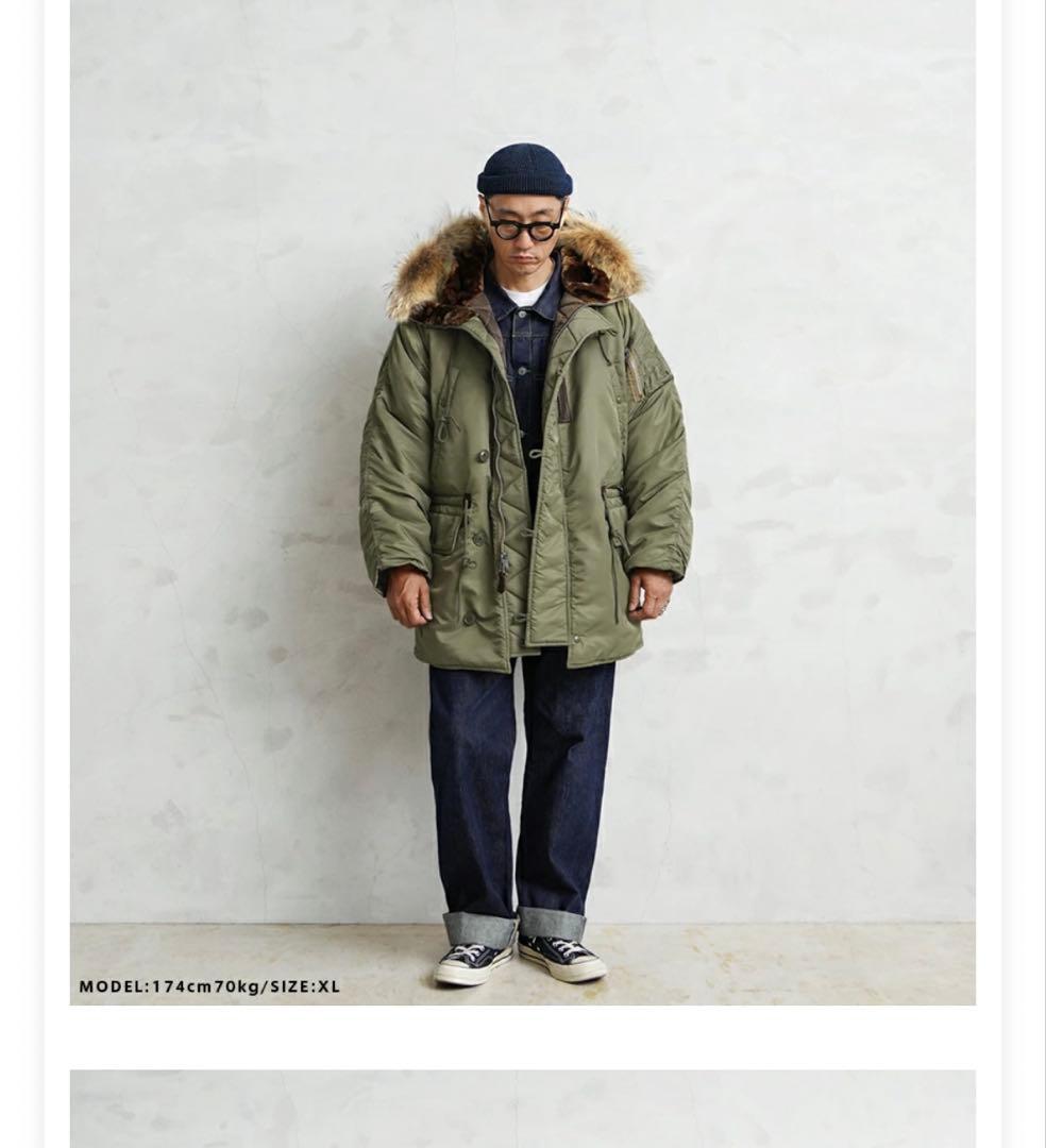 美品着用2.3回　ワイパーインクN-3ジャケット