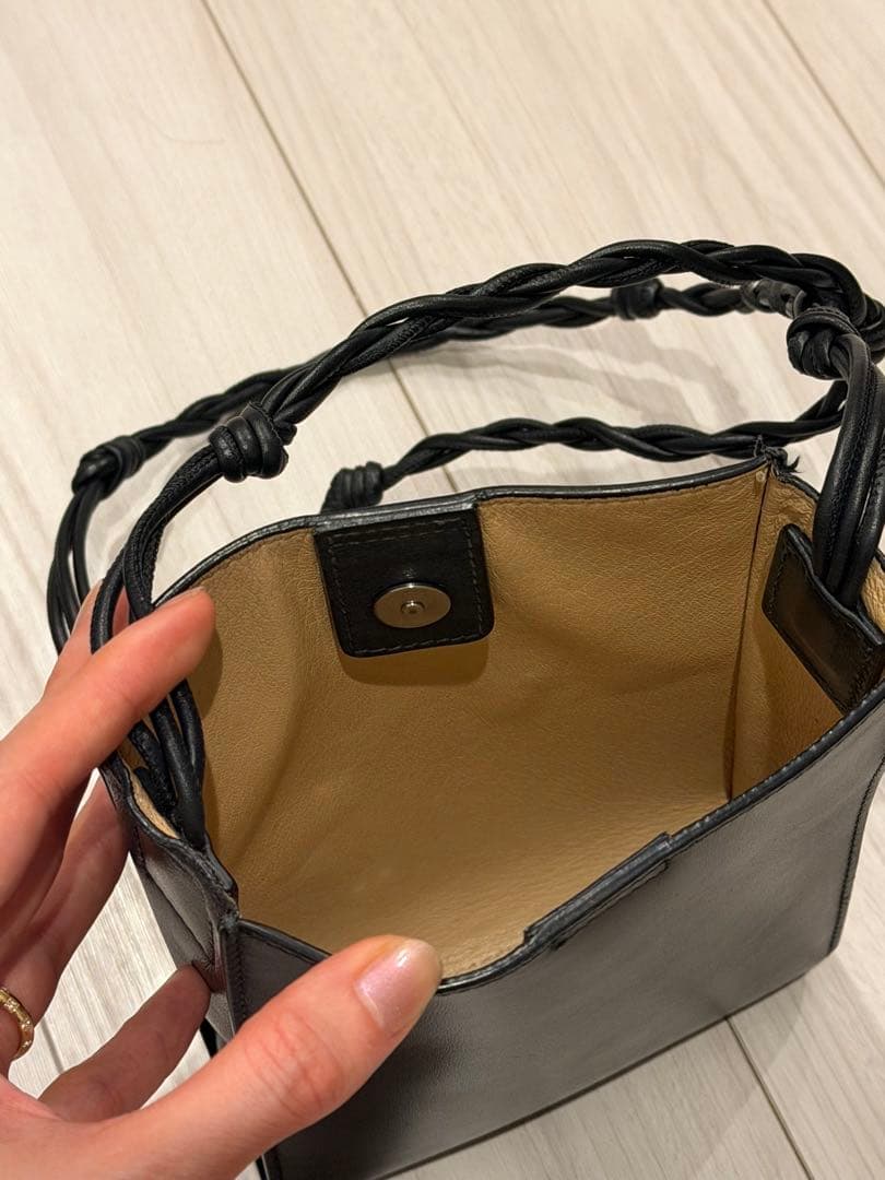 JIL SANDER レザー ショルダーバッグ クロスボディ 黒