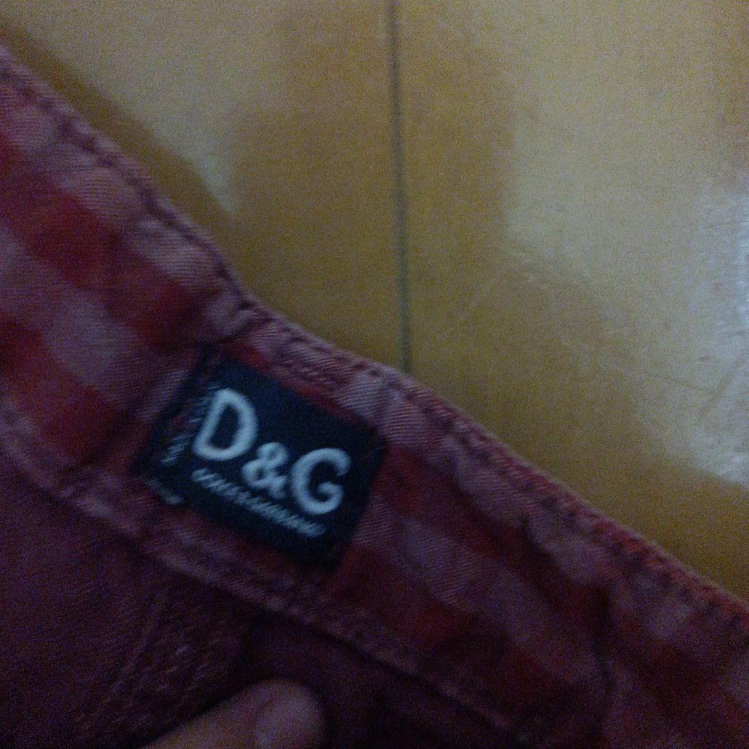 D&G 赤茶色 カーゴパンツ