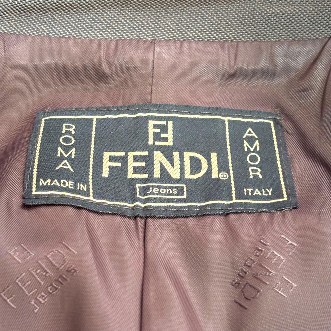 d*9様 ✨レア美品✨FENDI ブラウン トレンチコート ベルト付き　レディー