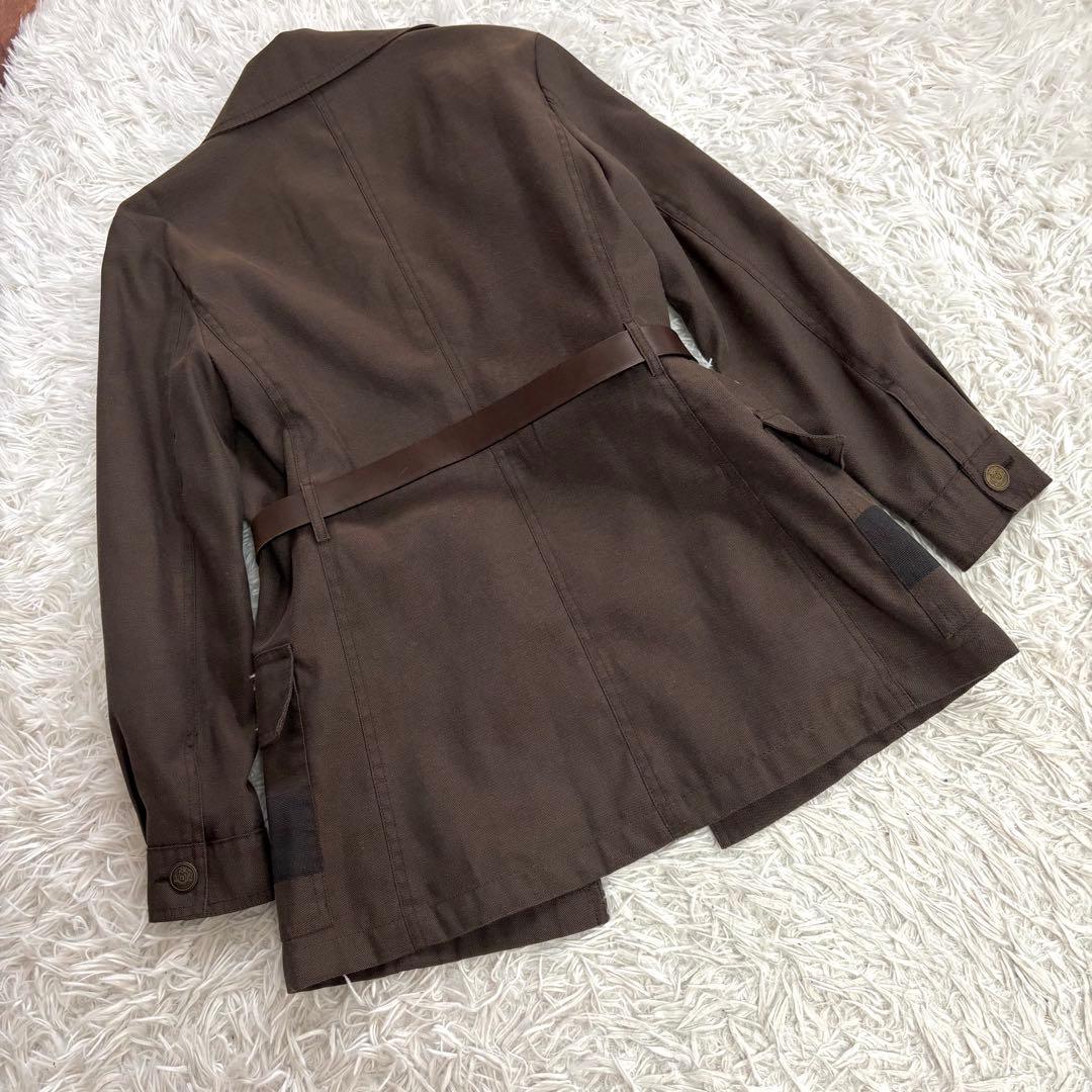 d*9様 ✨レア美品✨FENDI ブラウン トレンチコート ベルト付き　レディー