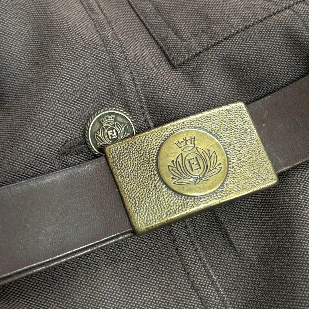 d*9様 ✨レア美品✨FENDI ブラウン トレンチコート ベルト付き　レディー