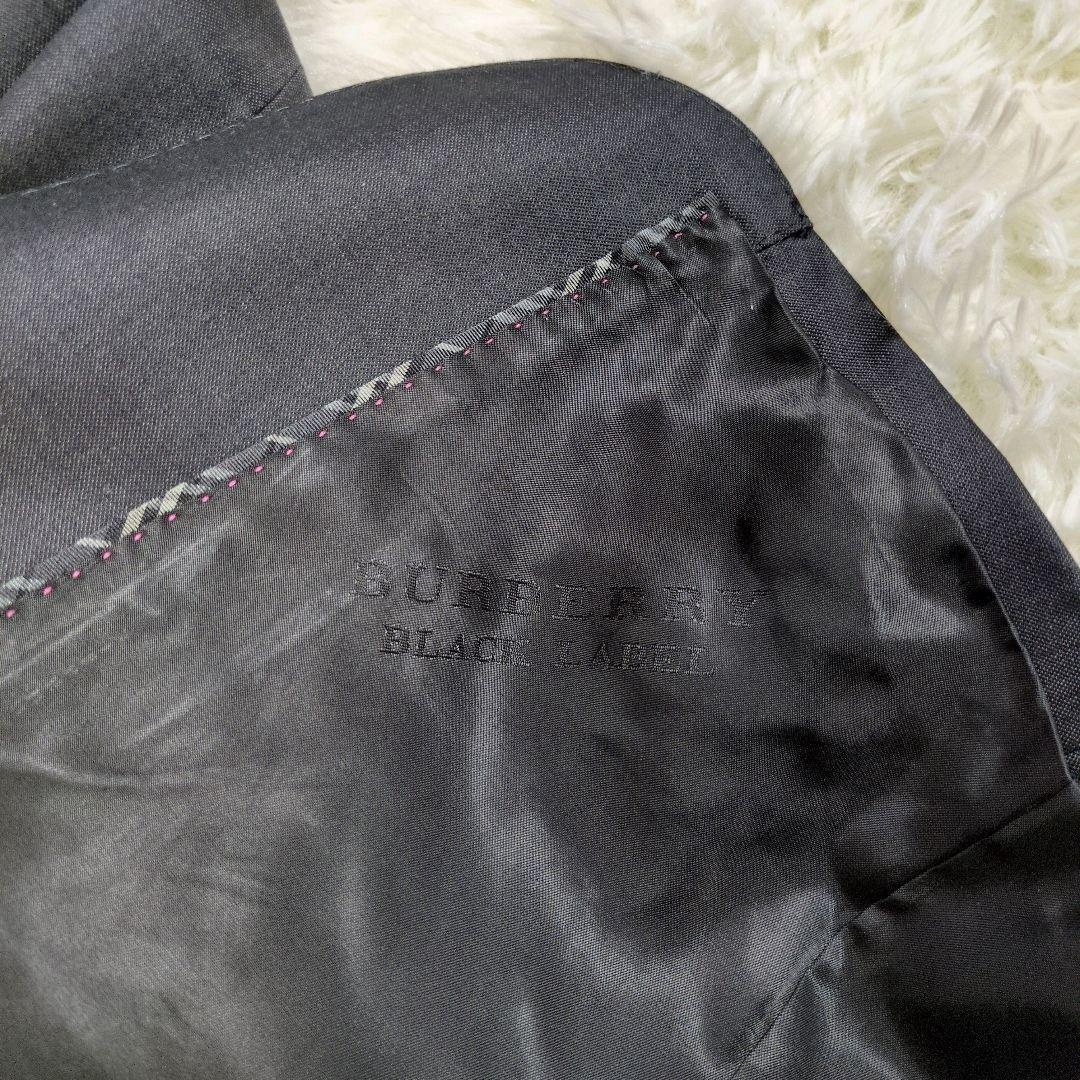 バーバリー　ブラックレーベル　スーツ　スリーピース　ベスト　ノバチェック　XL