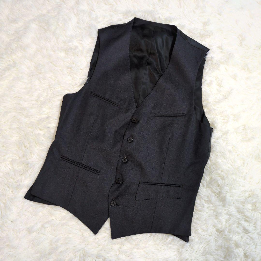 バーバリー　ブラックレーベル　スーツ　スリーピース　ベスト　ノバチェック　XL