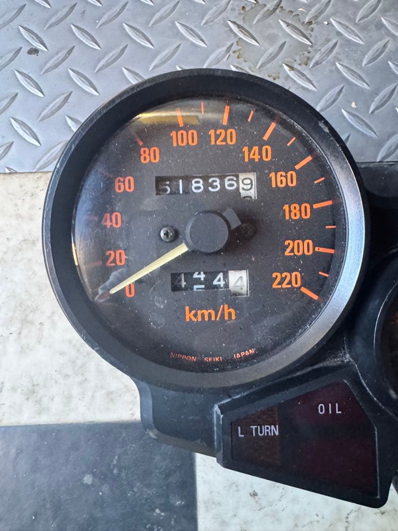 ホンダ純正日本精機cbx400f 550f フルスケールスピードメーター