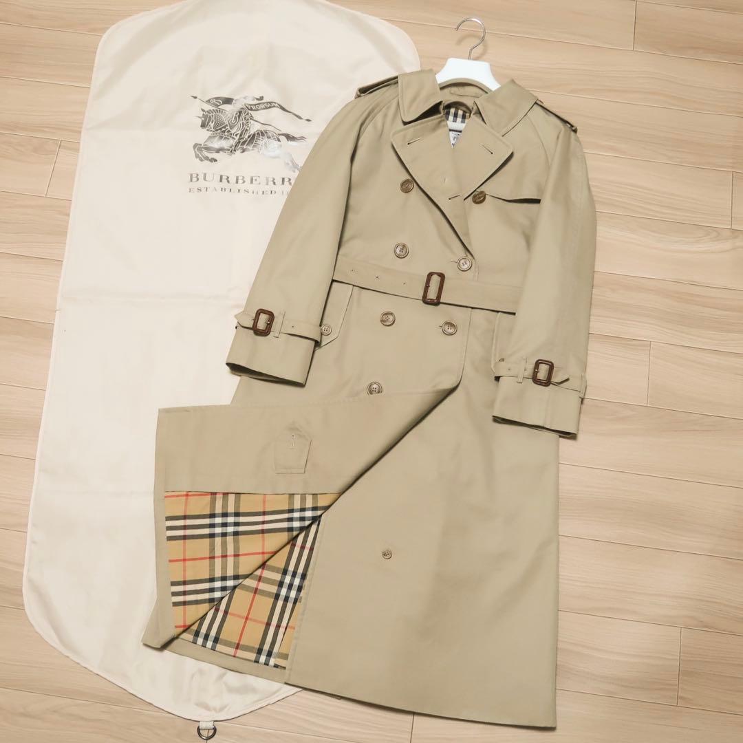 貴重極美品 ビンテージ バーバリー トレンチコート BURBERRY ロング丈