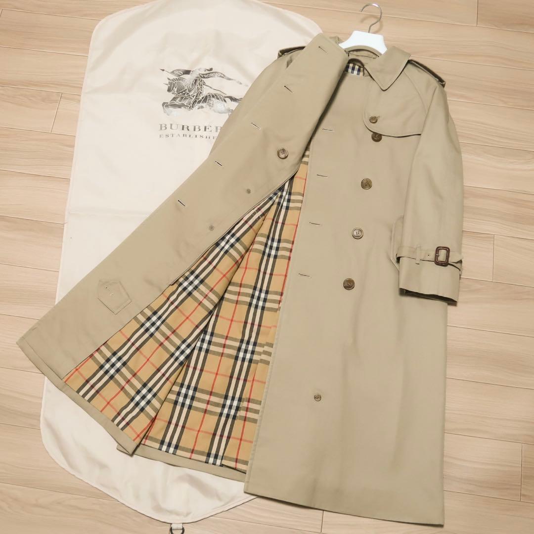 貴重極美品 ビンテージ バーバリー トレンチコート BURBERRY ロング丈