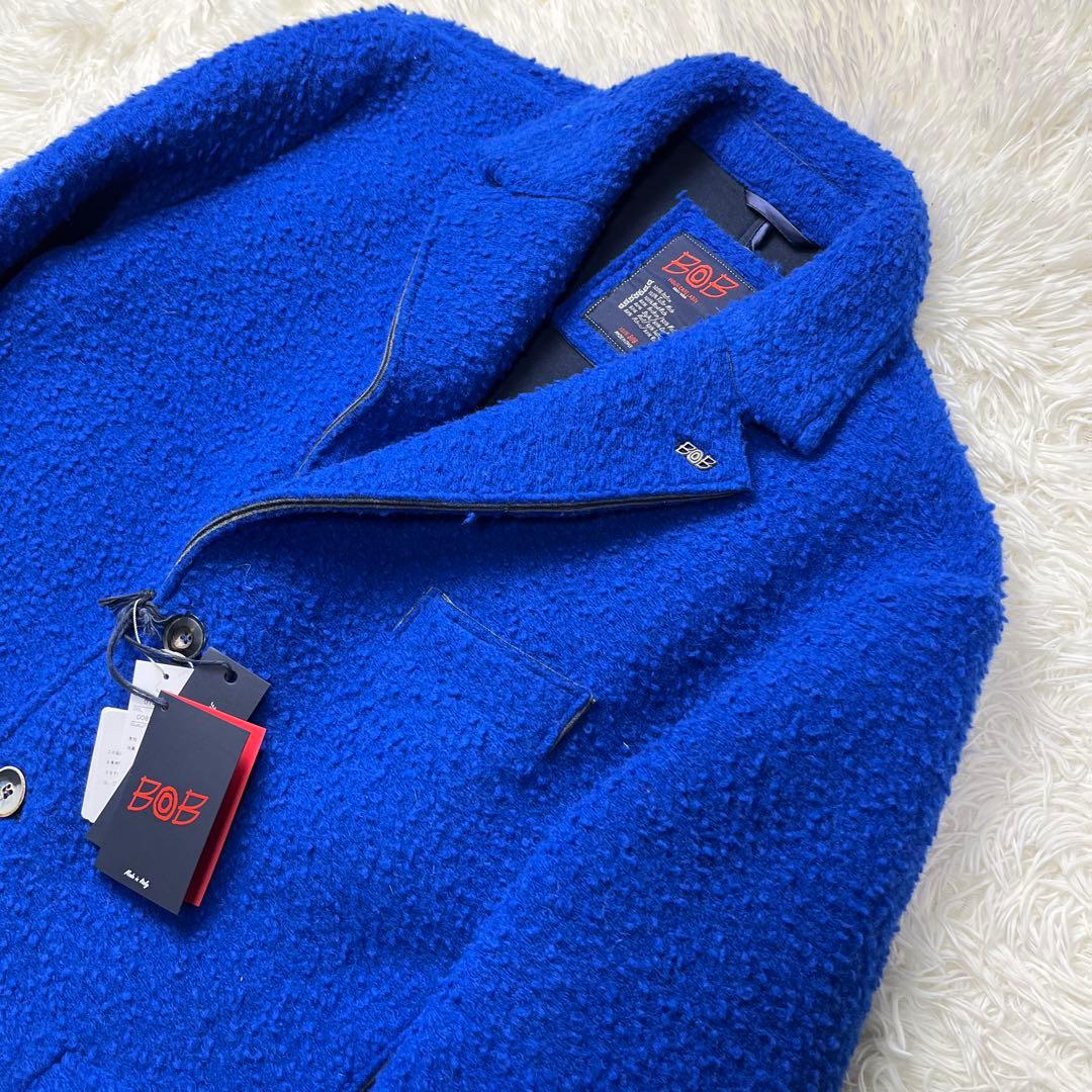 【希少サイズ54】BOB チェスターコート ボンディング ブルー タグ付き