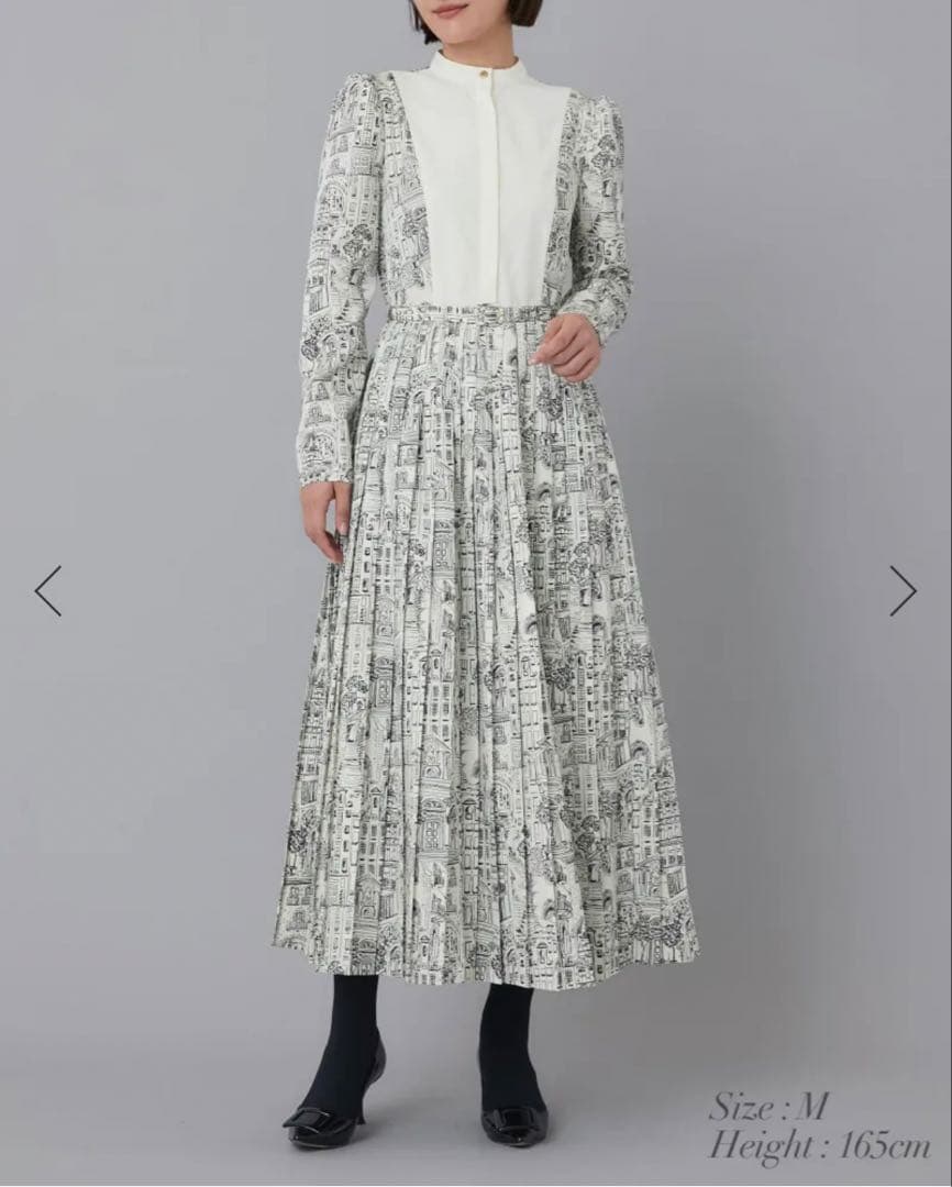 ブラックフライデー期間限定値下げ　セブンテン タウンプリントワンピース