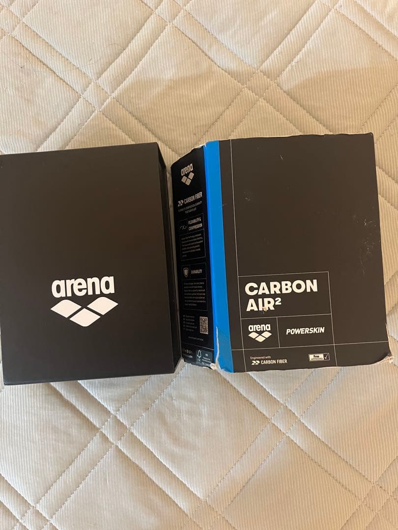 arena 競泳水着 ネイビー QRコード付き