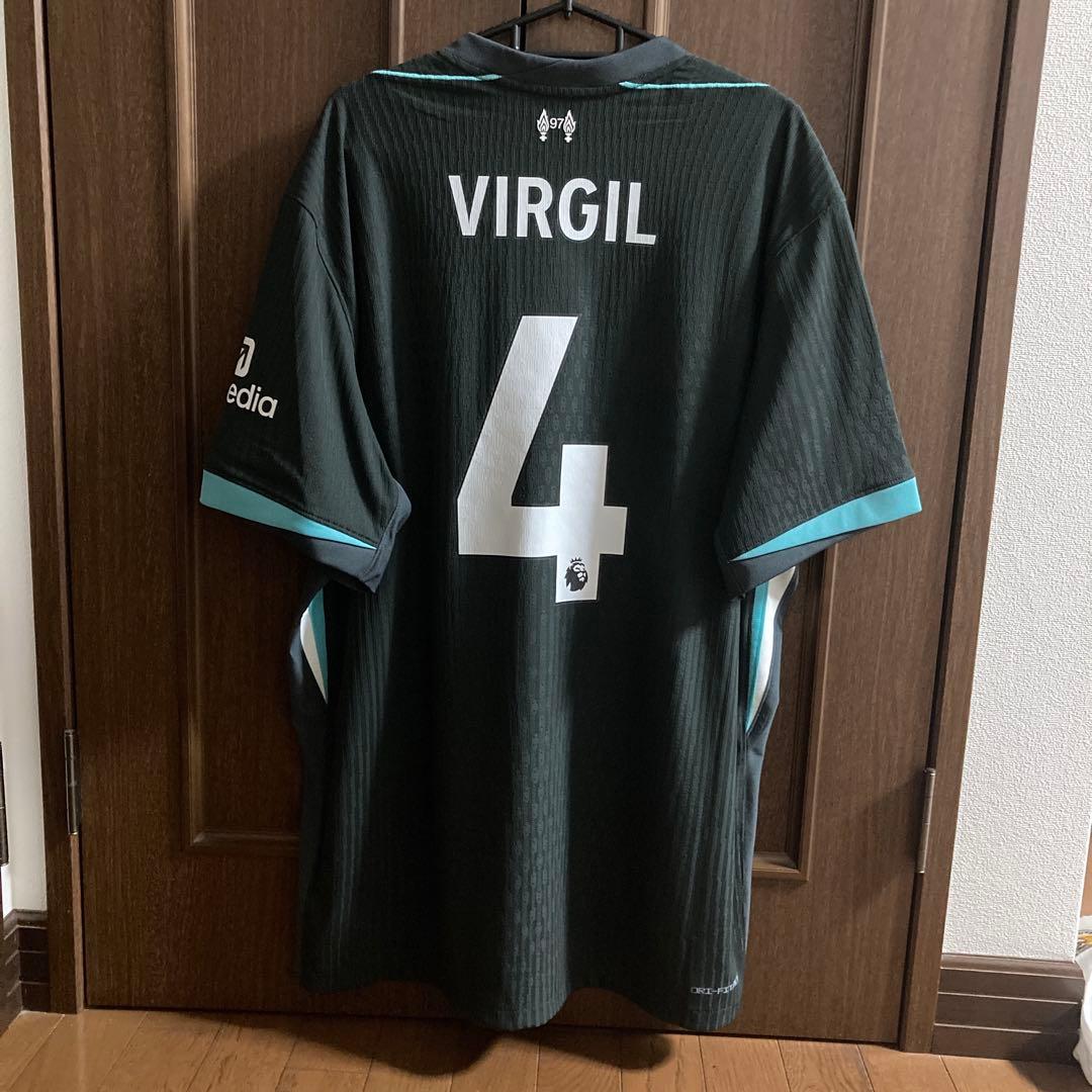 リバプール　オーセンティック　ファンダイク　24-25 ユニフォーム