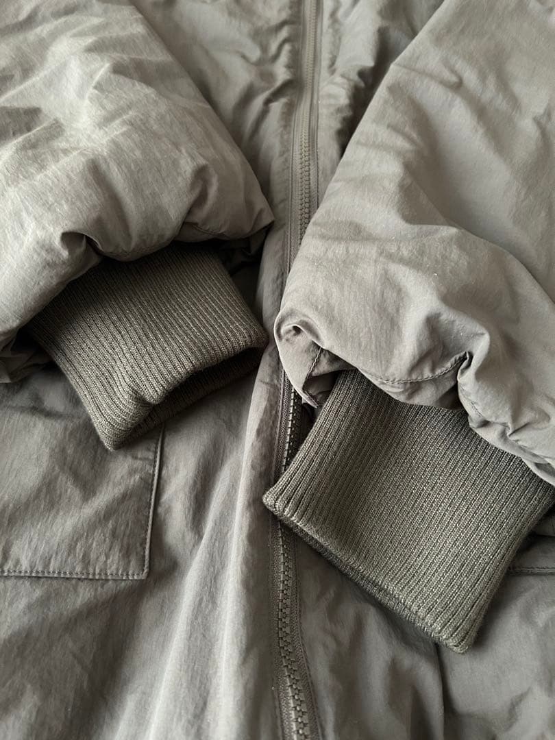 【WEB限定】SHIPS any: 中綿 ダブル ジップ スタンド ブルゾン