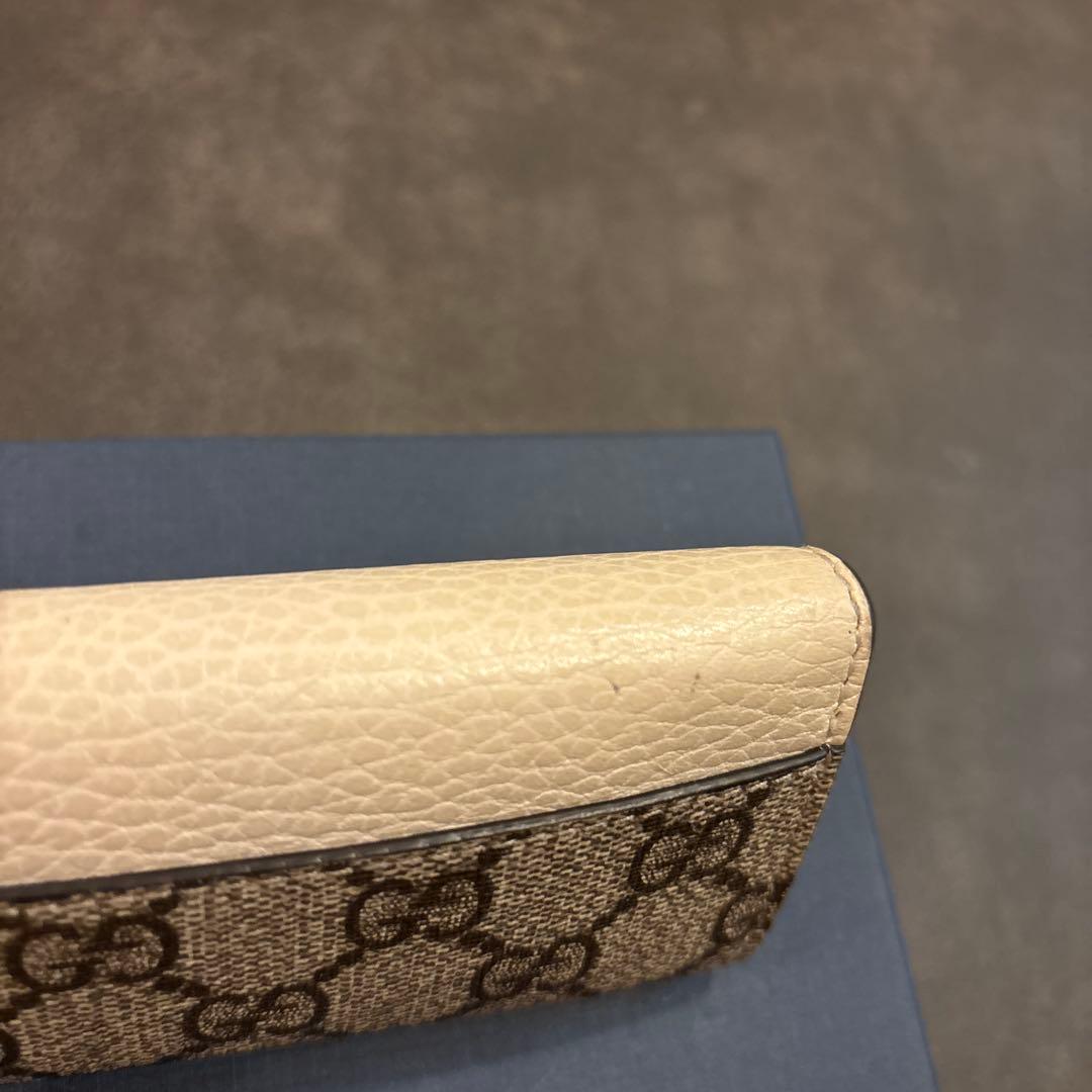 【美品】GUCCI グッチ キーケース GG マーモント ホワイト