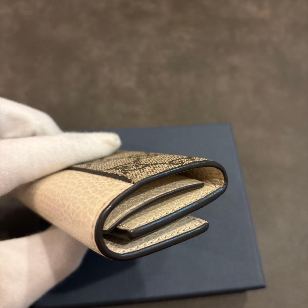 【美品】GUCCI グッチ キーケース GG マーモント ホワイト