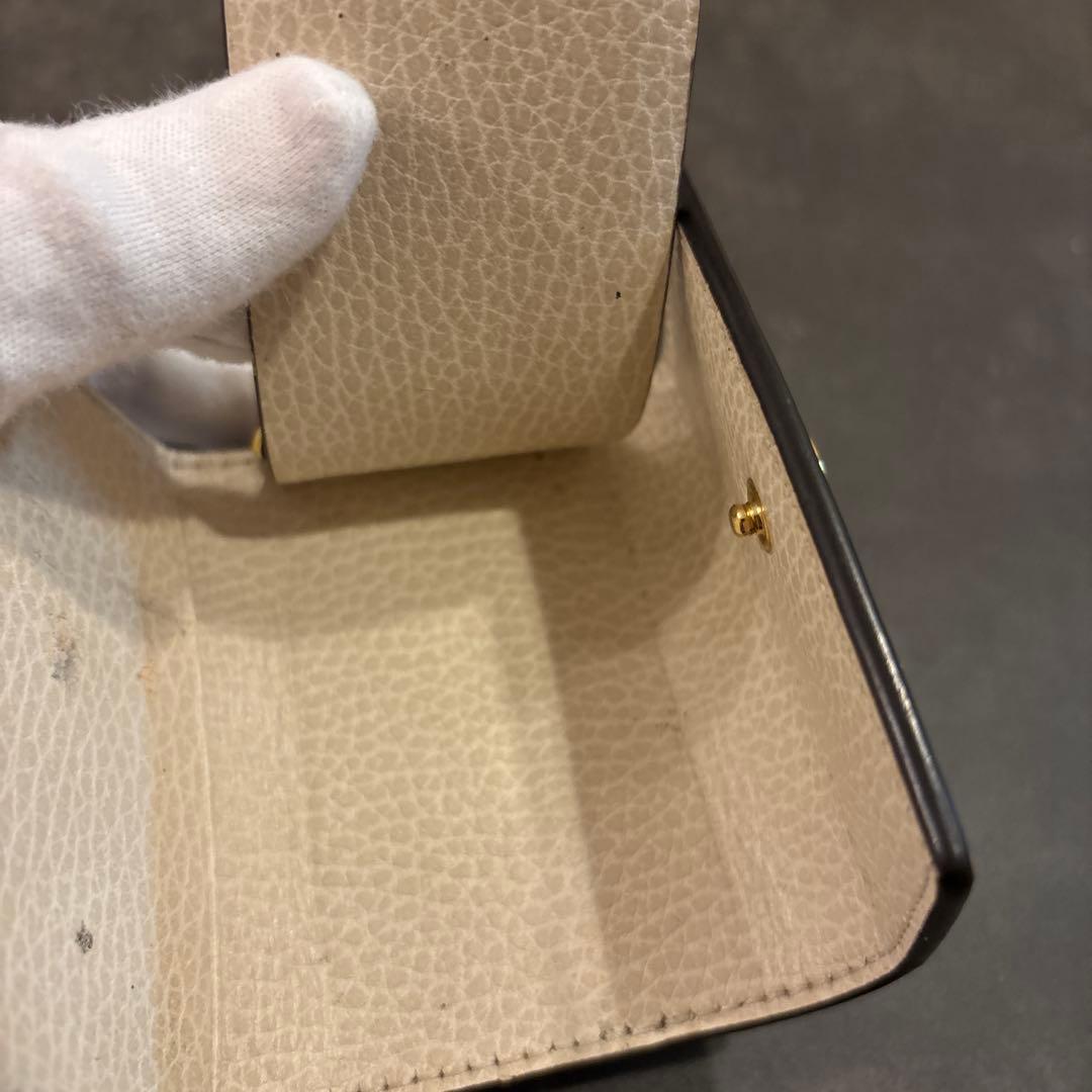 【美品】GUCCI グッチ キーケース GG マーモント ホワイト