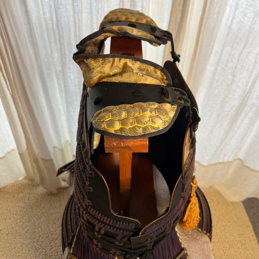 希少！【新品同様•美品】日本甲冑 等身大 ◎黒胴鎧◎ 【掛紫糸威 当世具足】