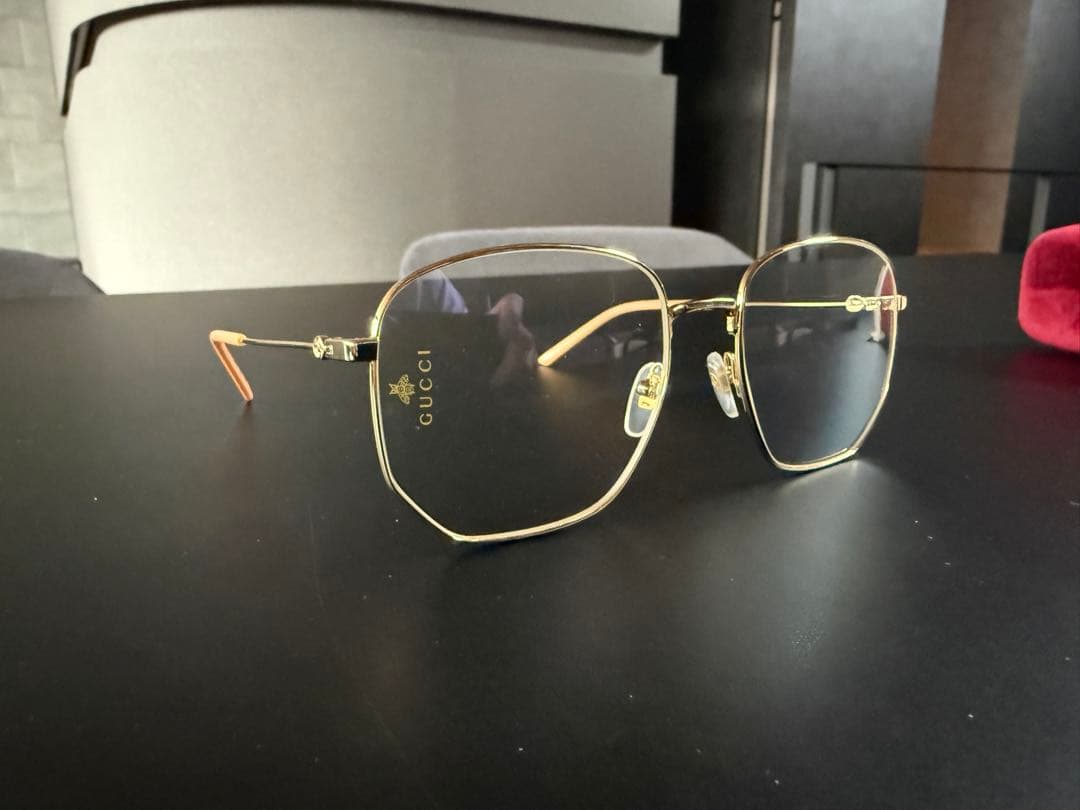 H*x様 美品) GUCCI グッチ ゴールド　スクエア　サングラス　GG039