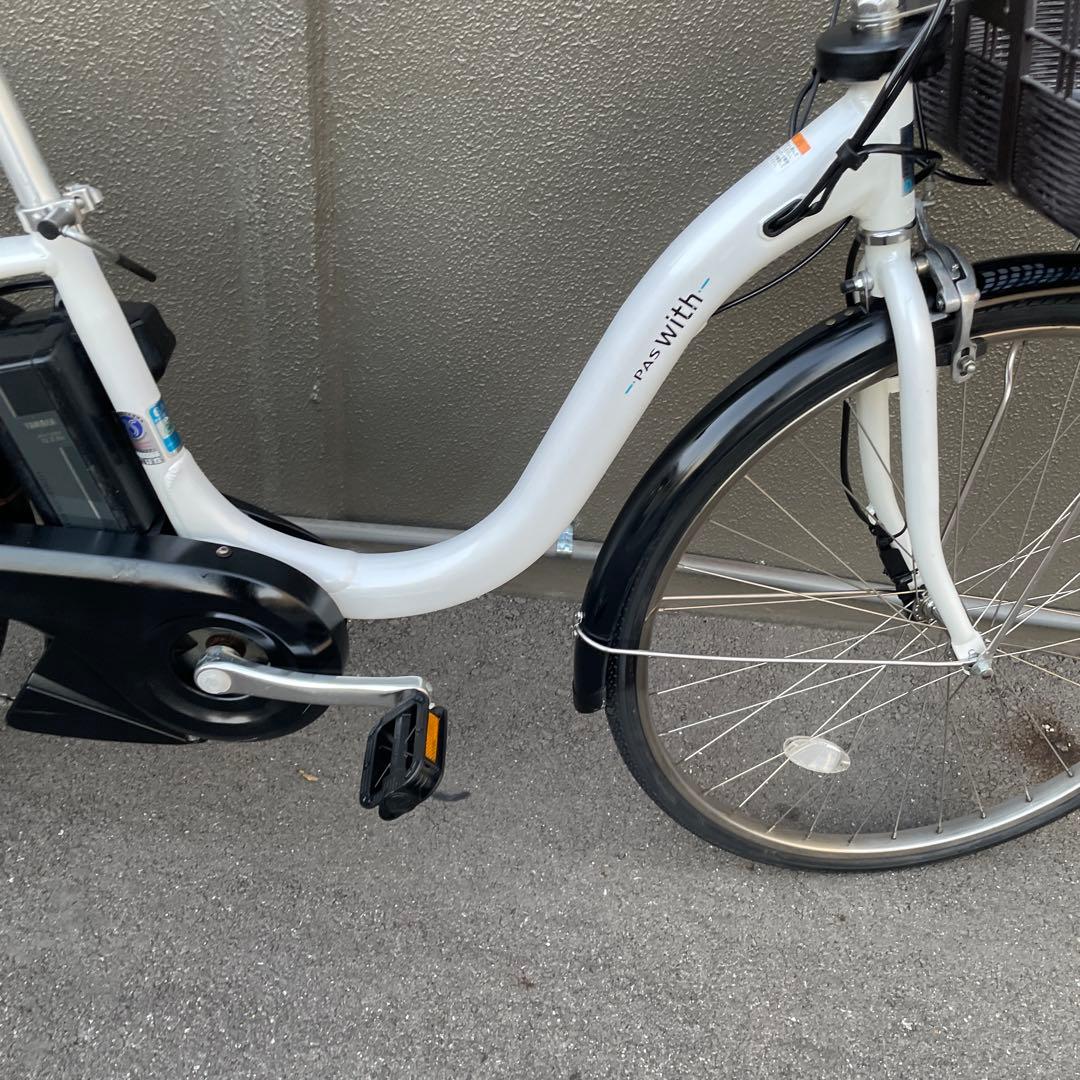 ヤマハ電動アシスト自転車26インチ 12.3Ah ホワイト
