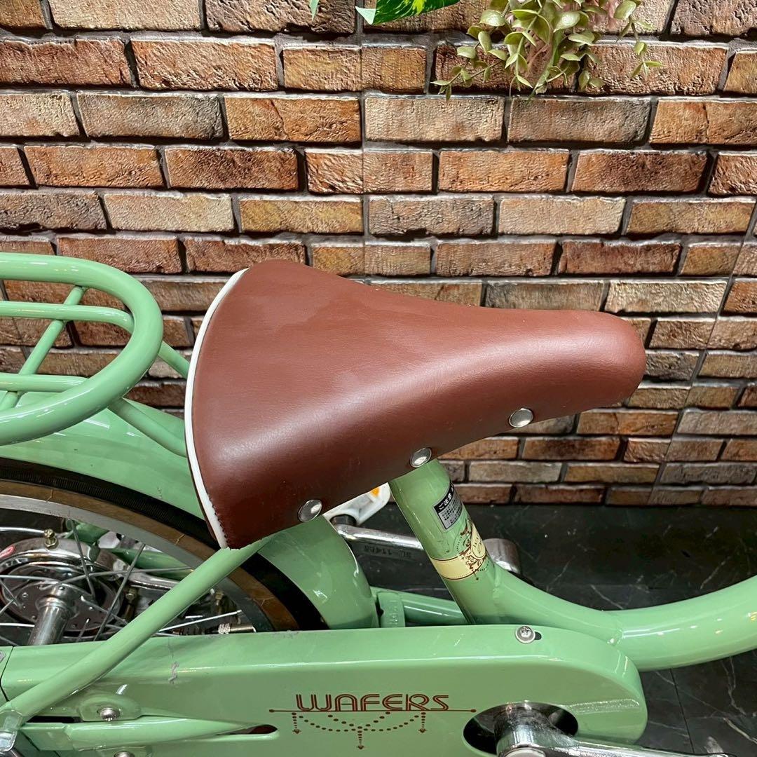 【57】子供用自転車 子供車 WAFERS グリーン 16インチ シングル