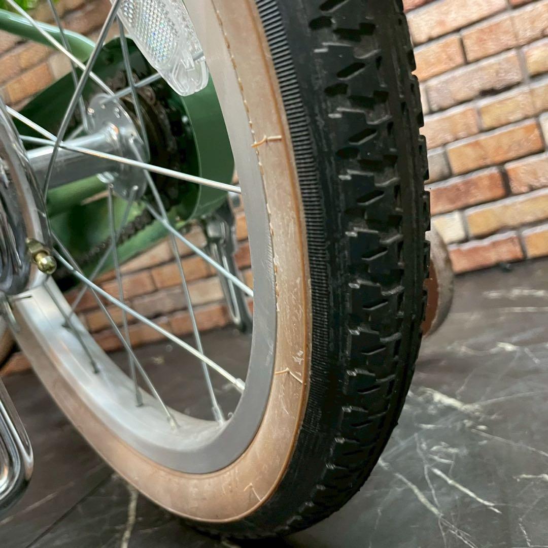 【57】子供用自転車 子供車 WAFERS グリーン 16インチ シングル