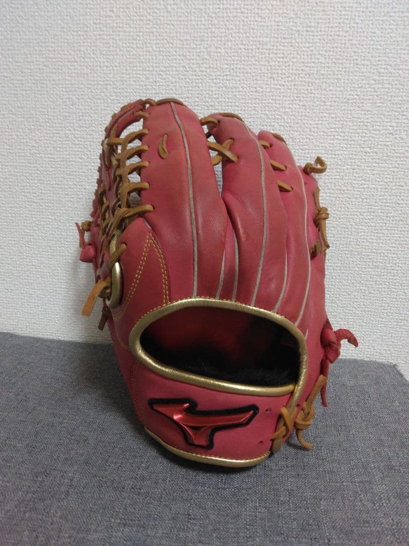 ミズノ一般軟式外野手 ウィルドライブレッド 左投げ(左利き)用