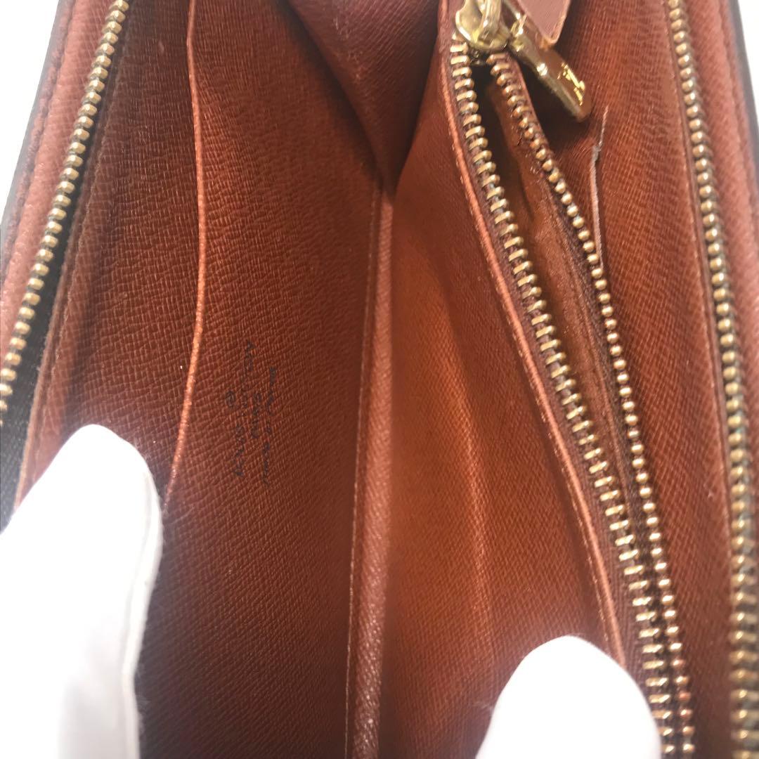 ルイヴィトン　モノグラム　ポルトモネジップ　ラウンドファスナー　長財布ブラウン