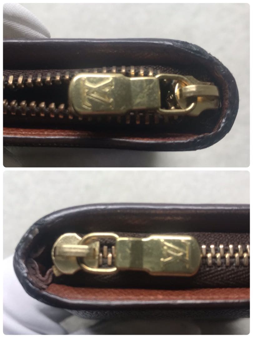 ルイヴィトン　モノグラム　ポルトモネジップ　ラウンドファスナー　長財布ブラウン